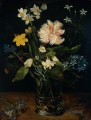 Stillleben mit Blumen im Glas Flämisch Jan Brueghel der Ältere Blume